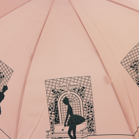 Parapluie canne rose romances Chantal Thomass