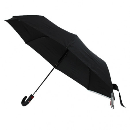 Parapluie homme Knirps canne long uni noir automatique10 branches - Poignée  bois érable - Qualité Allemande - Investissement durable