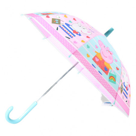 Parapluie peppa pig rose