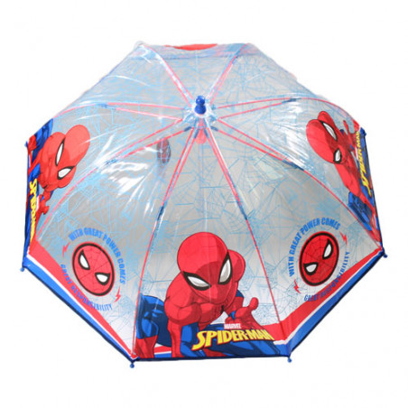 Parapluie enfant Spiderman transparent