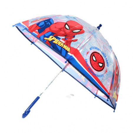 Parapluie enfant Spiderman transparent