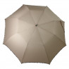 Parapluie pliant beige gabardine fabrication française