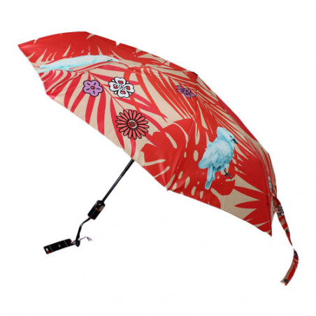 Parapluie pliant ouverture et fermeture automatique perroquets fabrication française