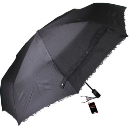 Parapluie pliant ouverture et fermeture automatique noir fabrication française