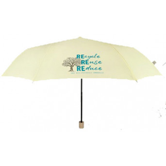 Petit parapluie pliable écologique écru
