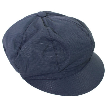 Casquette de pluie bleu denim aspect tissus