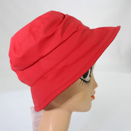 Chapeau de pluie rouge pour femme