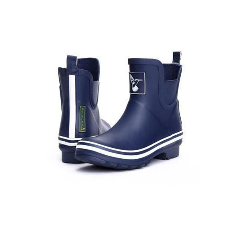 Bottines de pluie femme bleu marine