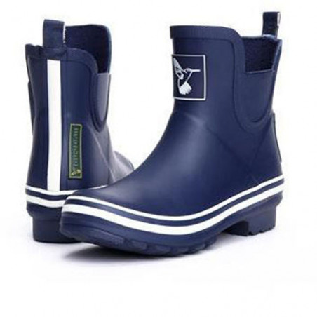 Bottines de pluie femme bleu marine