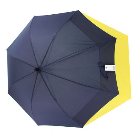 Parapluie golf léger tempête bleu jaune