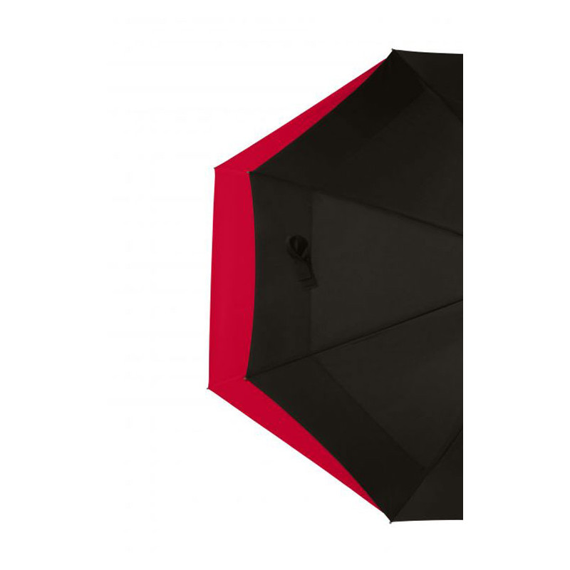 Parapluie golf léger tempête noir et rouge