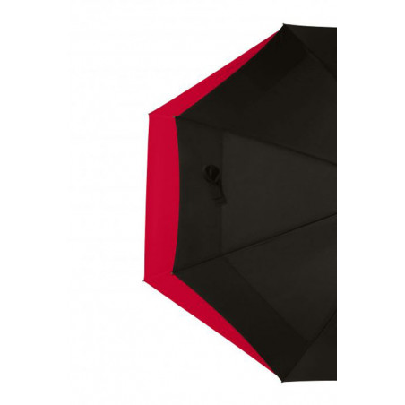 Parapluie golf léger tempête noir et rouge