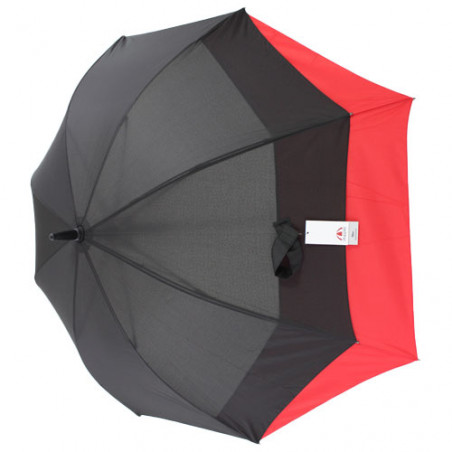 Parapluie golf léger tempête noir et rouge