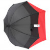 Parapluie golf léger tempête noir et rouge Parapluie golf léger tempête noir et rouge