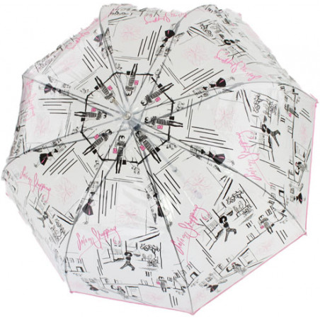 Parapluie cloche transparent shopping