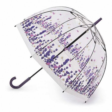 Parapluie transparent motif fleurs Fulton
