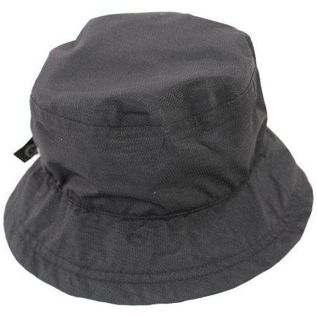 Chapeau de pluie noir anthracite aspect tissus