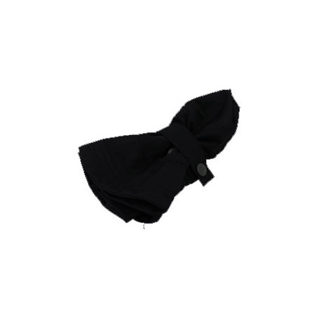 Chapeau de pluie noir anthracite aspect tissus