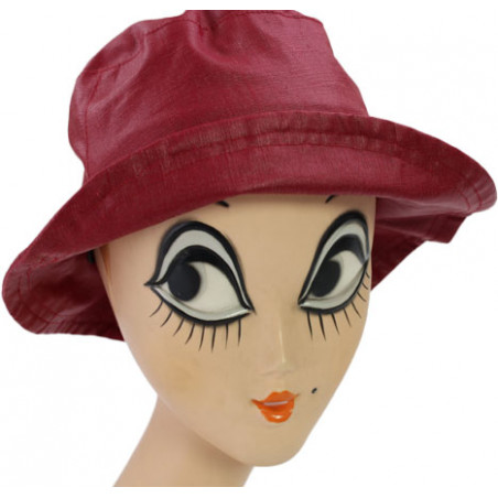 Chapeau de pluie femme rouge