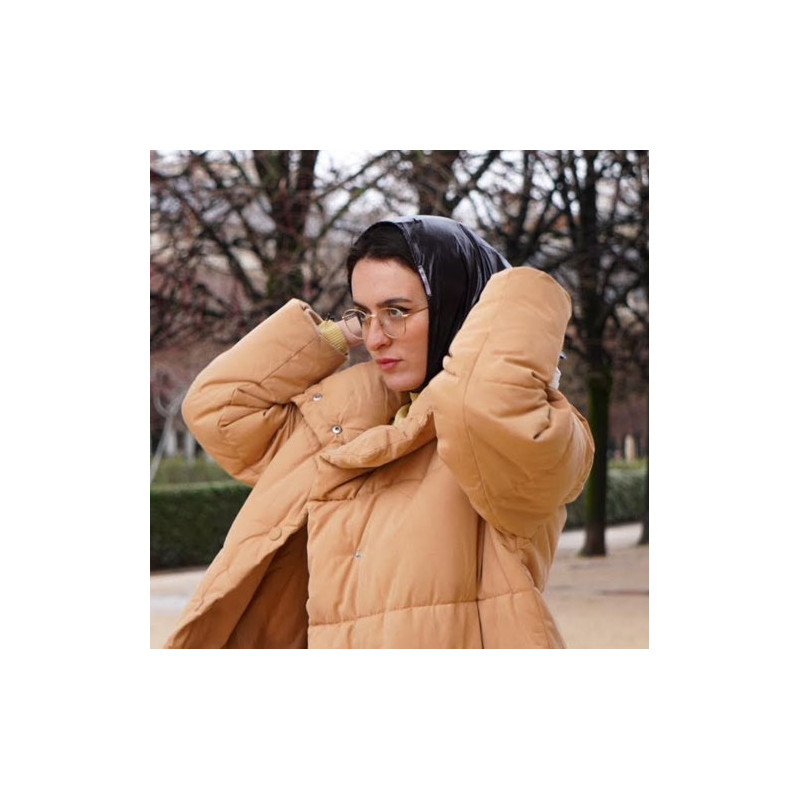 Capuche de pluie en noir