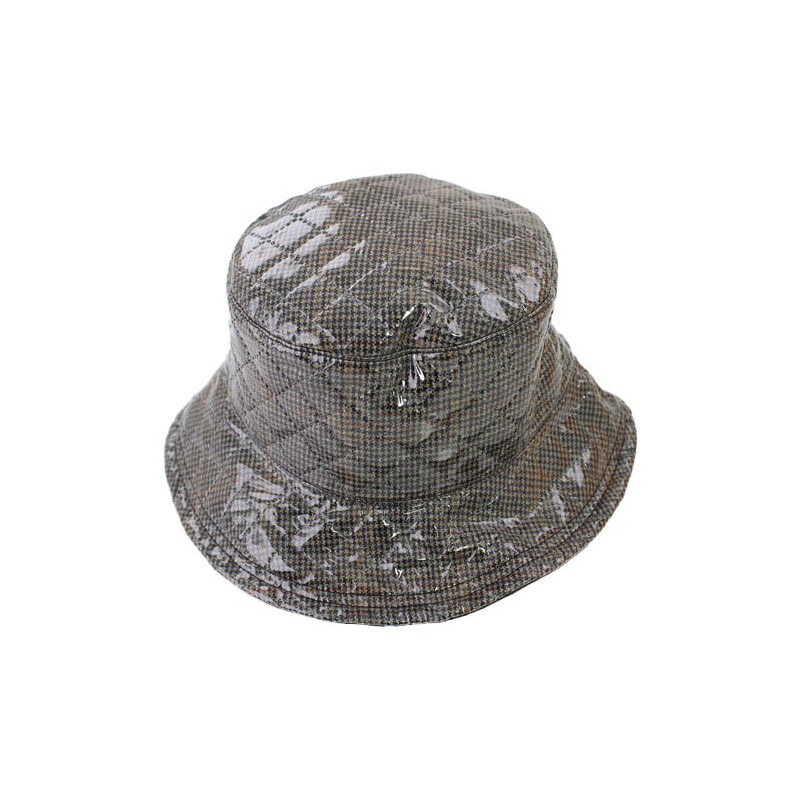 chapeau de pluie femme motif tartan anglais