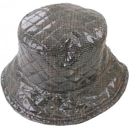 Chapeau de pluie femme motif tartan anglais