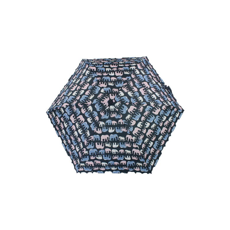 Petit parapluie pliant écologique motif éléphants