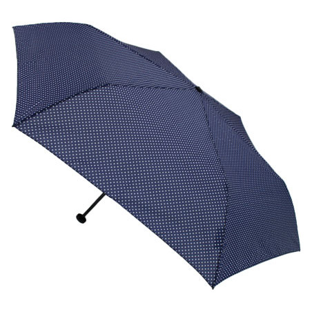 Parapluie super mini et léger bleu à pois