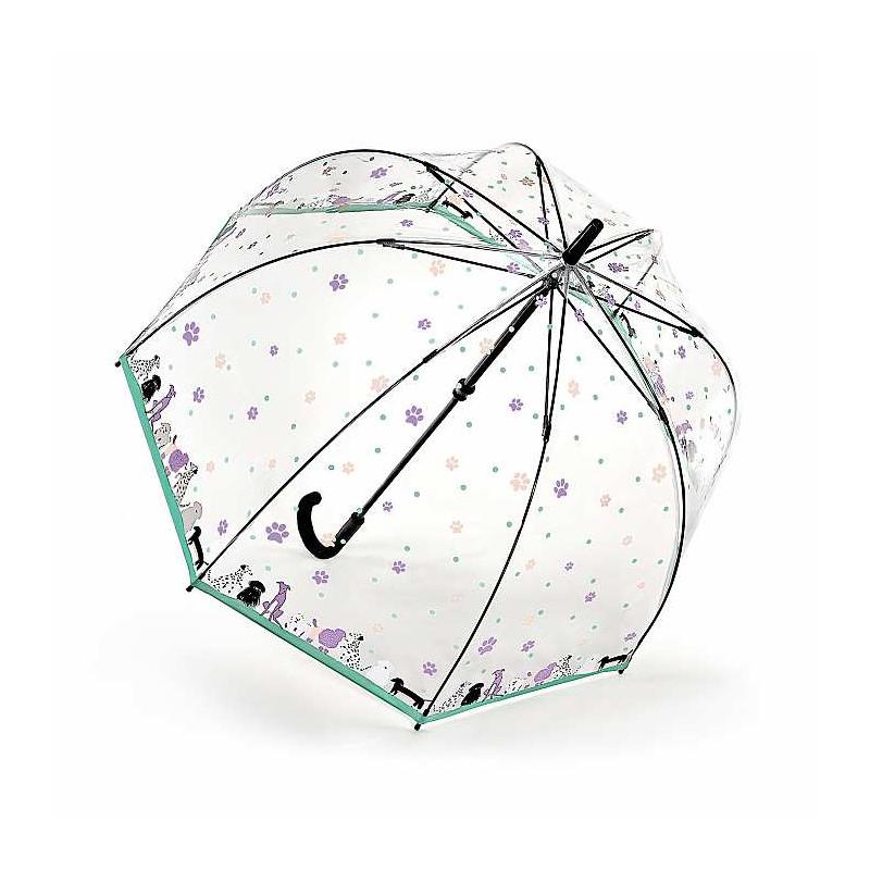 Parapluie cloche transparent anglais lovely chiens