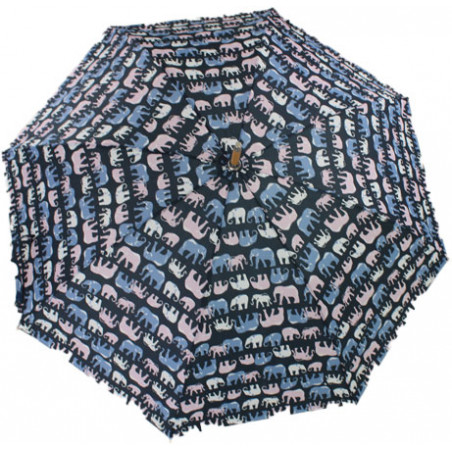 Parapluie écologique motif éléphants