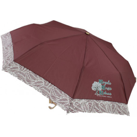 parapluie pliable écologique couleur prune ouverture automatique