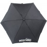 Mini parapluie noir et argent Moschino avec trousse