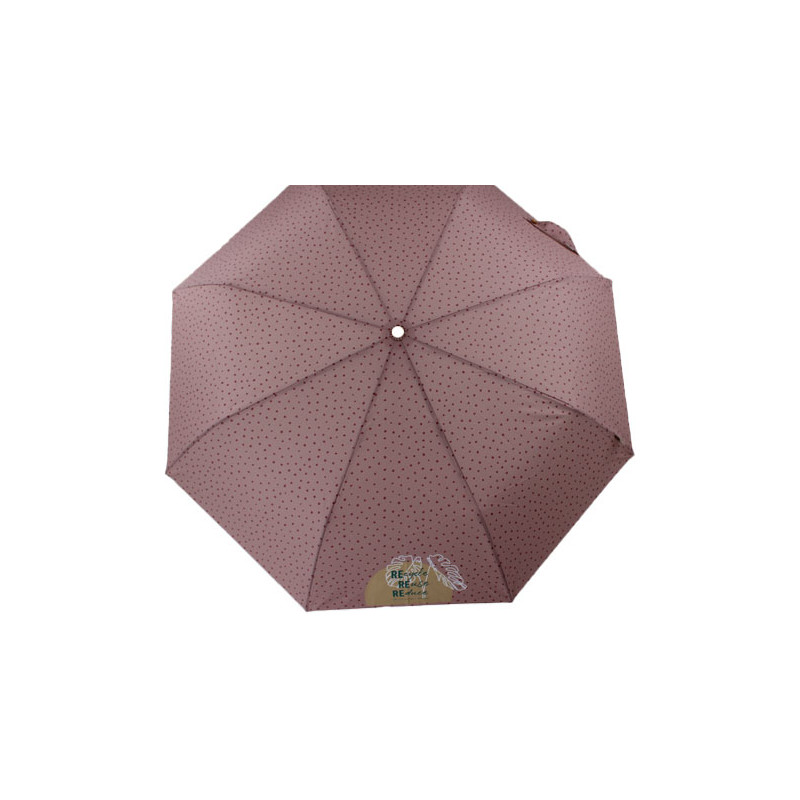 petit parapluie pliable écologique rose a pois
