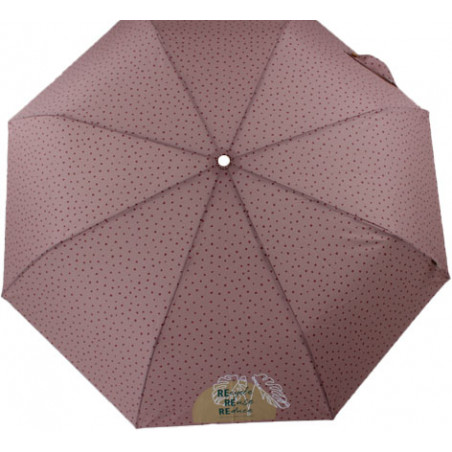 petit parapluie pliable écologique rose a pois