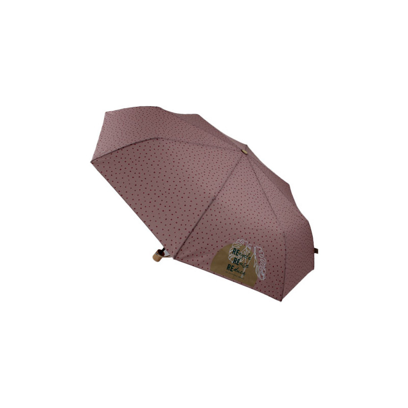 petit parapluie pliable écologique rose a pois