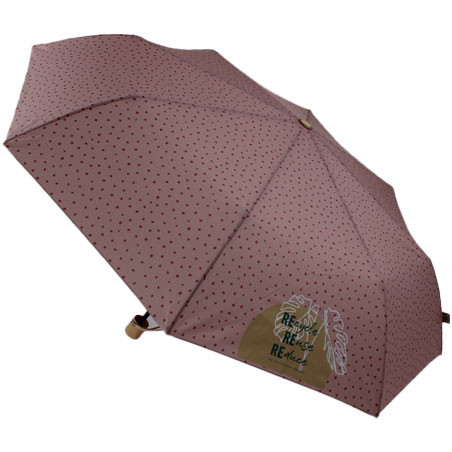 petit parapluie pliable écologique rose a pois