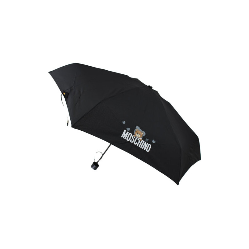 Mini parapluie noir Moschino teddy bear avec trousse