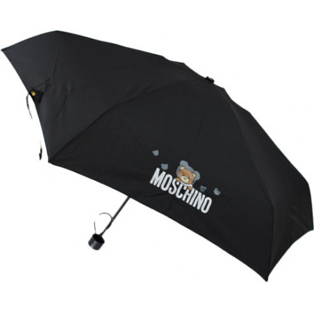 Mini parapluie noir Moschino teddy bear avec trousse