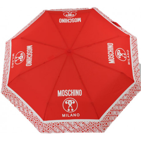 Parapluie rouge Moschino Milano pliant M charm