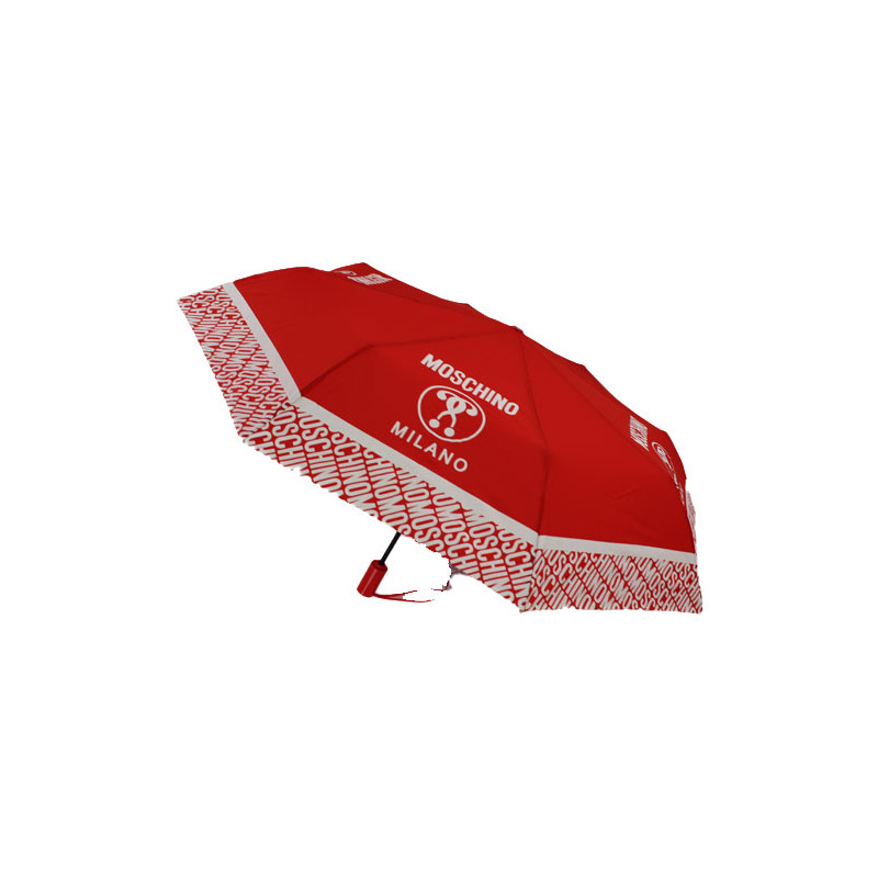 Parapluie rouge Moschino Milano pliant M charm
