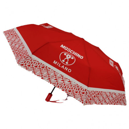 Parapluie rouge Moschino Milano pliant M charm
