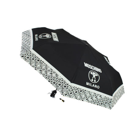 Parapluie noir Moschino Milano pliant M charm