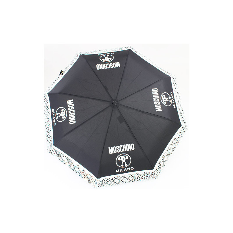 Parapluie noir Moschino Milano pliant M charm