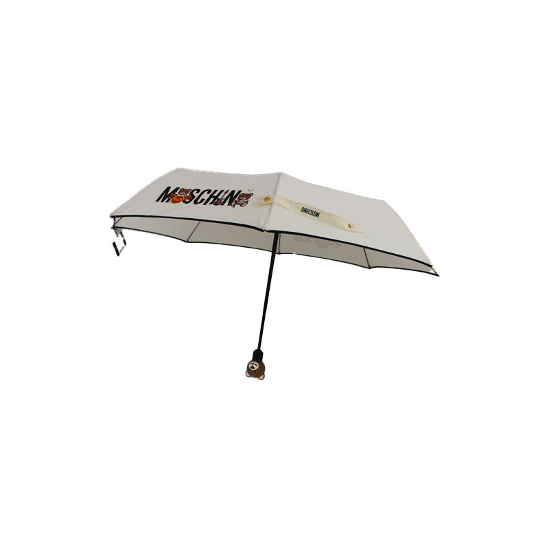 Parapluie couleur ivoire pliant Moschino Teddy Bear