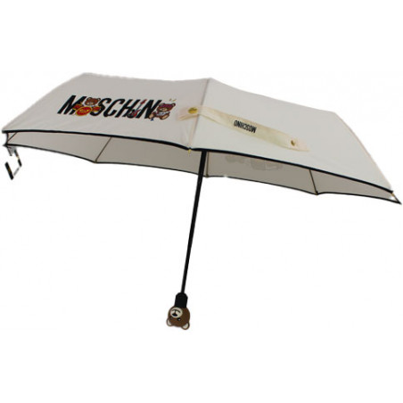 Parapluie couleur ivoire pliant Moschino Teddy Bear