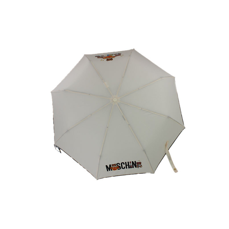 Parapluie couleur ivoire pliant Moschino Teddy Bear