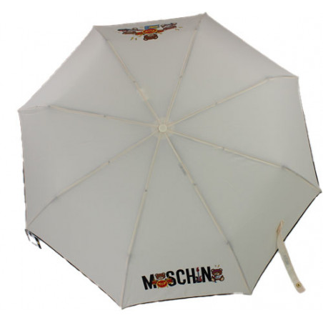 Parapluie couleur ivoire pliant Moschino Teddy Bear