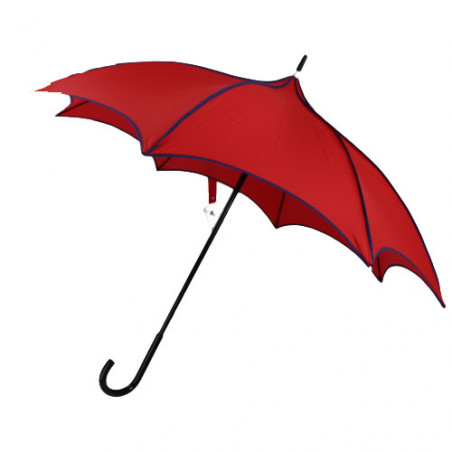 Parapluie rouge forme pagode fabriqué en France