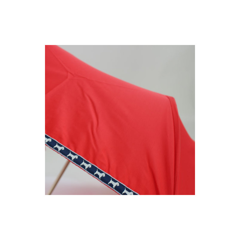 Parapluie de luxe pliant rouge scottich