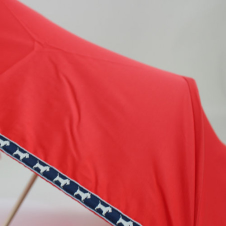Parapluie de luxe pliant rouge scottich